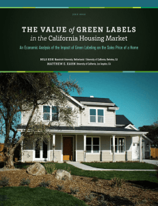 The Value of Green Labels in the California Housing Market