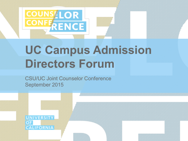 UC Berkeley Admissions Updates