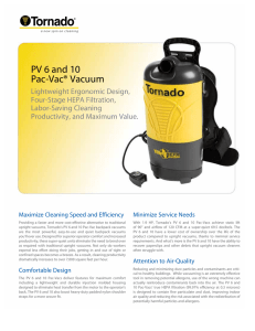 PV 6 and 10 Pac-Vac® Vacuum