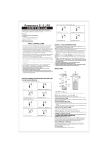 Powerware 5110 UPS USER`S MANUAL