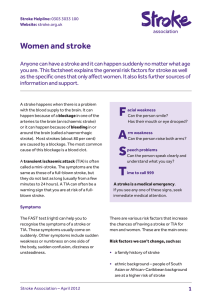 Women and stroke - Stroke Association