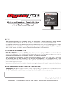 Universal Ignition Quick Shifter