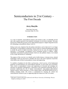 Semiconductors in 21st Century
