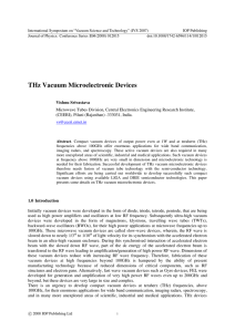 THz Vacuum Microelectronic Devices