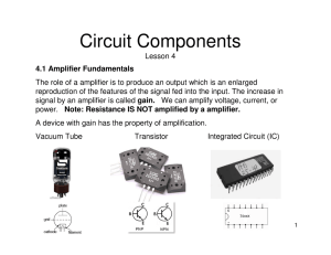 Lesson 4 - Circuit Components
