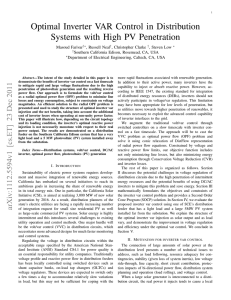 Optimal Inverter VAR Control in Distribution