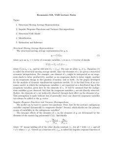 VAR Lecture Notes by M. Watson