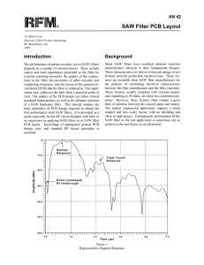 SAW Filter PCB Layout - Wireless | Murata Manufacturing