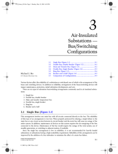 Air- Insulated Substations ‚Äî Bus/ Switching Configurations