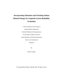 Incorporating Substation and Switching Station Related Outages in