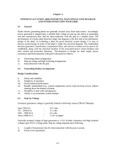 6 POWER EVACUATION ARRANGEMENTS, MAIN SINGLE LINE