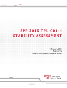 spp 2015 tpl-001-4 stability assessment