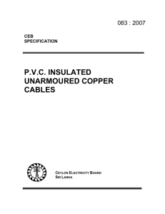 pvc insulated unarmoured copper cables