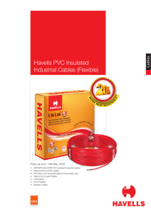 Havells PVC Insulated Industrial Cables (Flexible)
