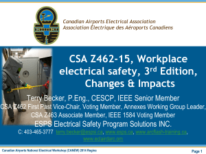CSA Z462-15, Workplace electrical safety, 3rd Edition, Changes