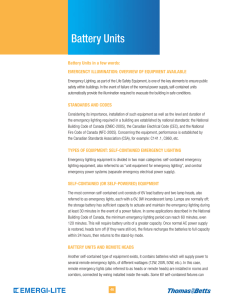 Battery Units - Emergi-Lite