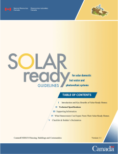 NRCan: Solar Ready Guidelines