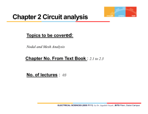 Chapter 2 Circuit analysis