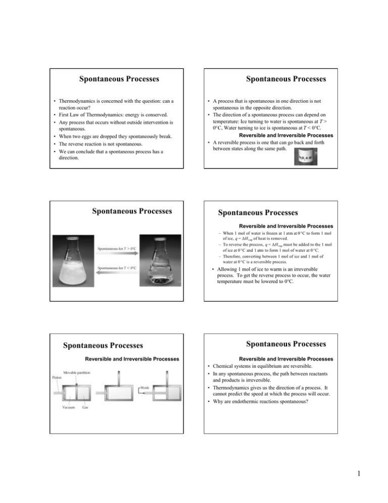 Which Of The Following Process Is Spontaneous