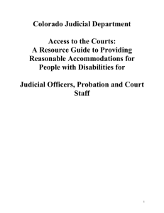 Access to the Courts: A Resource Guide to Providing