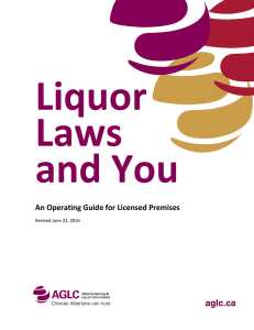 An Operating Guide for Licensed Premises