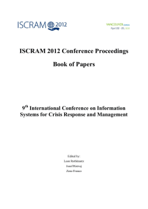 ISCRAM2005 Conference Proceedings Format
