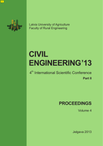Civil Engineering` 13 4th International Scientific Conference