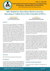 DPC Method for Three-Phase Matrix Converters Operating as