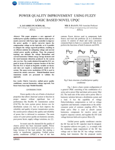 power quality improvement using fuzzy logic based novel upqc