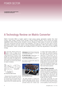 A Technology Review on Matrix Converter