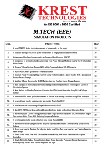 M.TECH (EEE) - Krest Technology