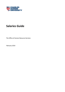 Salaries Guide - Charles Darwin University