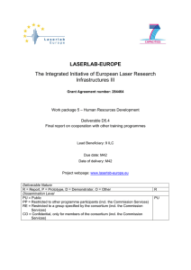D5.4 Final report on cooperation with other - Laserlab