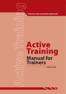 Active Training Manual for Trainers
