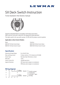 SX Deck Switch Instruction