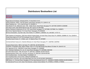 Distributors/ Booksellers List