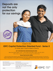 IDFC - Capital Protection Oriented Fund