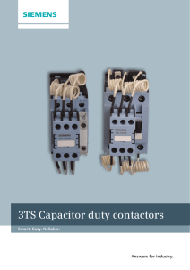 3TS Capacitor duty contactors
