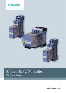 Plug-in Relays Catalogue