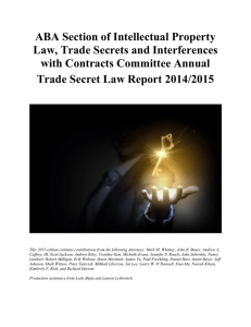 2014-2015 Trade Secret Case Law Report