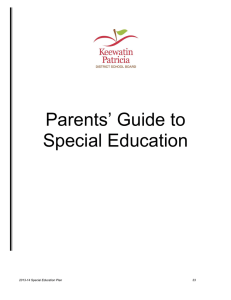 Parents` Guide to Special Education
