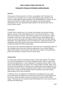Page 1 WEST SUSSEX STREETLIGHTING PFI Proposal for Change