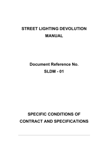 Street Lighting Devolution Manual