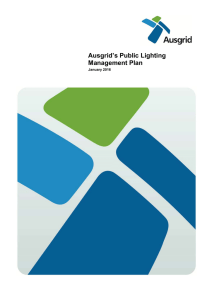 Ausgrid`s Public Lighting Management Plan