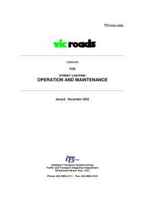 operation and maintenance