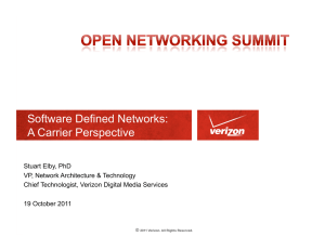 Software Defined Networks: A Carrier Perspective