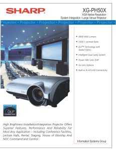 Product Sheet - Projector Central