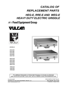 CATALOG OF REPLACEMENT PARTS HEG-E, RRE-E AND WEG