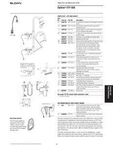 Optima ETF 500 Repair and Maintenance Guide