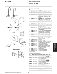 Optima ETF 700 Repair and Maintenance Guide